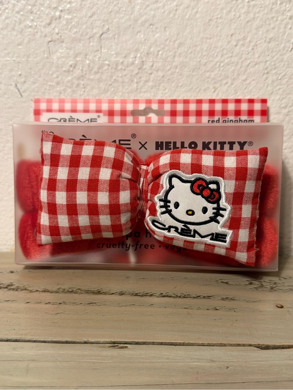 Hello Kitty Red Gingham Bow Hair Clip by Crème